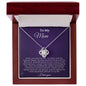 Mom First Love Violet Love Knot Necklace