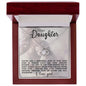 Daughter A Mother Superpower Love Knot Necklace