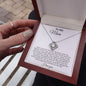 Mom First Love White Love Knot Necklace