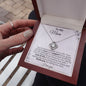 Mom Love And Support White Love Knot Necklace