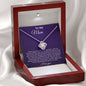 Mom First Love Violet Love Knot Necklace