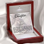Daughter A Mother Superpower Love Knot Necklace