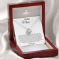 Mom First Love White Love Knot Necklace