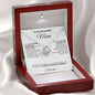 Mom My Hero White Love Knot Necklace