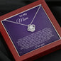 Mom First Love Violet Love Knot Necklace