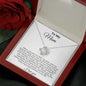 Mom First Love White Love Knot Necklace