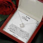 Mom Love And Support White Love Knot Necklace