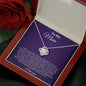 Mom First Love Violet Love Knot Necklace