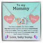 Mommy Your & Mine Heart Interlocking Hearts Necklace