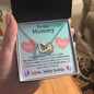 Mommy Your & Mine Heart Interlocking Hearts Necklace
