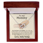 Mommy I Feel Your Loving Care Interlocking Hearts Necklace