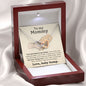 Mommy I Feel Your Loving Care Interlocking Hearts Necklace