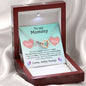 Mommy Your & Mine Heart Interlocking Hearts Necklace