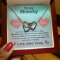 Mommy Your & Mine Heart Interlocking Hearts Necklace
