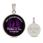 Love Mom & Son Circle Luxury Necklace