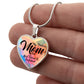 My Precious Mom Heart Luxury Necklace