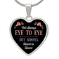 Eye To Eye Heart Luxury Necklace