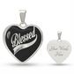 Blessed Charm Heart Luxury Necklace
