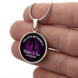 Love Mom & Son Circle Luxury Necklace