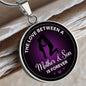 Love Mom & Son Circle Luxury Necklace