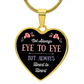 Eye To Eye Heart Luxury Necklace