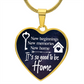 So Good To Be Home Heart Luxury Necklace
