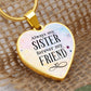 Always My Sister Heart Luxury Necklace