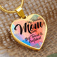 My Precious Mom Heart Luxury Necklace
