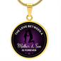Love Mom & Son Circle Luxury Necklace