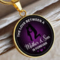 Love Mom & Son Circle Luxury Necklace
