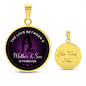 Love Mom & Son Circle Luxury Necklace