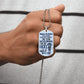 Husband Birthday Dog Tag-01-01 Graphical Military Chain