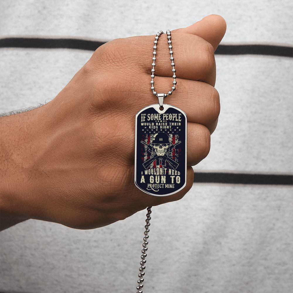 if some people would raise - dog tag Graphical Military Chain