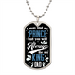 King Dad Graphical Military Chain