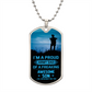 I'm a proud army dad Graphical Military Chain
