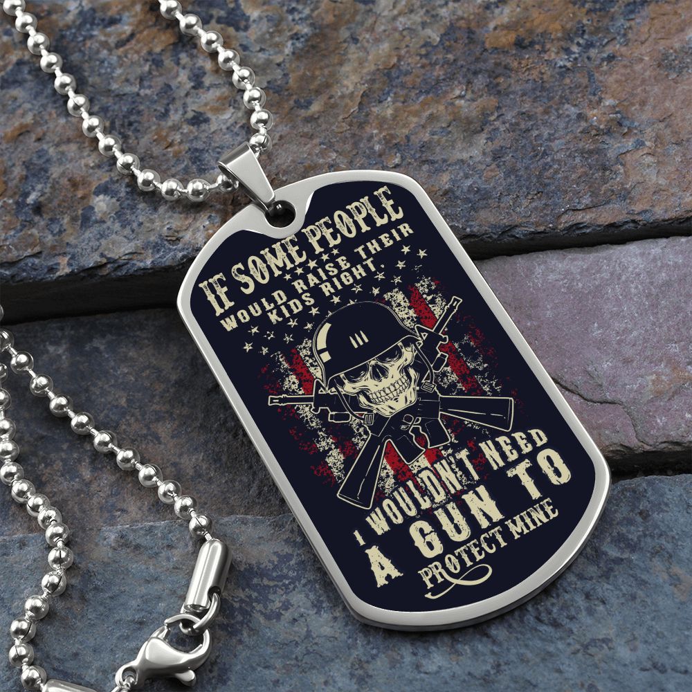 if some people would raise - dog tag Graphical Military Chain