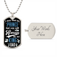 King Dad Graphical Military Chain