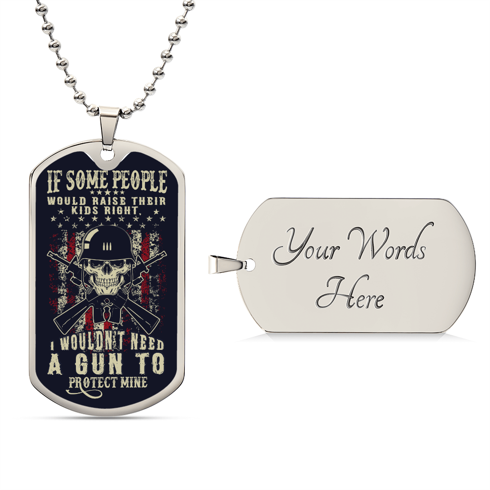 if some people would raise - dog tag Graphical Military Chain