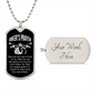 biker's prayer Graphical Military Chain