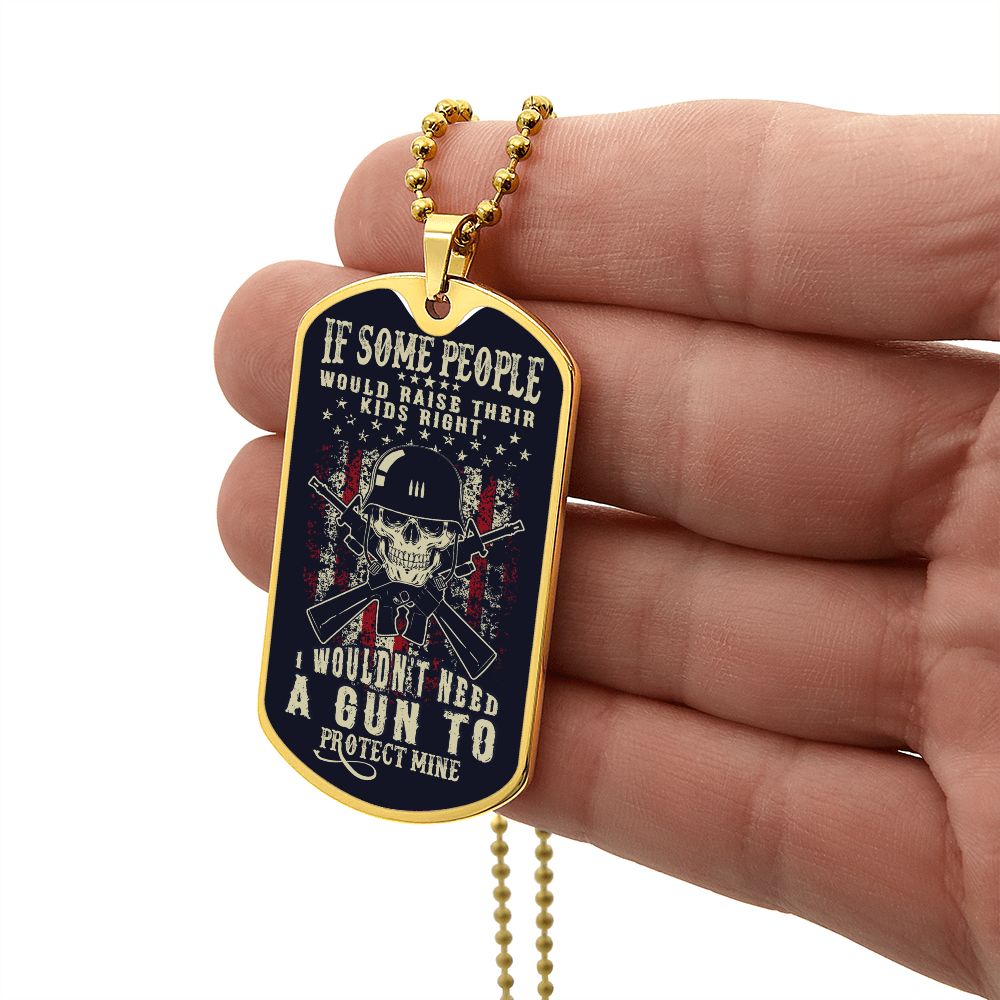 if some people would raise - dog tag Graphical Military Chain