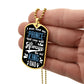 King Dad Graphical Military Chain