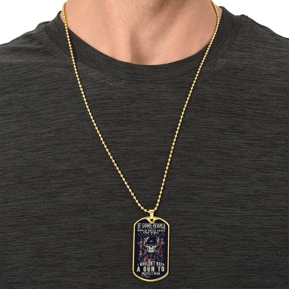 if some people would raise - dog tag Graphical Military Chain