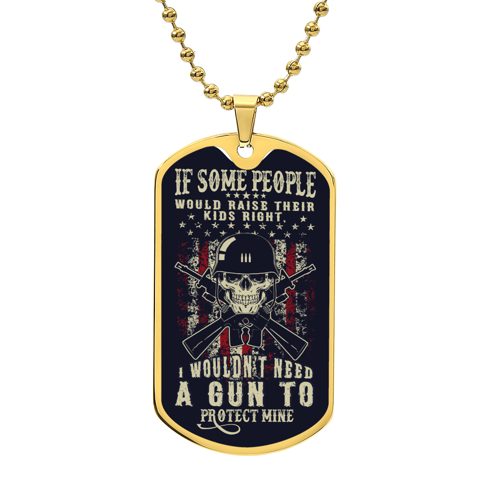 if some people would raise - dog tag Graphical Military Chain