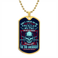 Don't tread on me - dog tag Graphical Military Chain