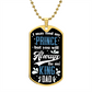 King Dad Graphical Military Chain
