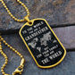 To the world you are a grandfather Graphical Military Chain