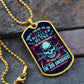 Don't tread on me - dog tag Graphical Military Chain