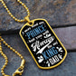 King Dad Graphical Military Chain