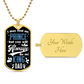 King Dad Graphical Military Chain