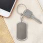 Engraved Dog Tag Keychain